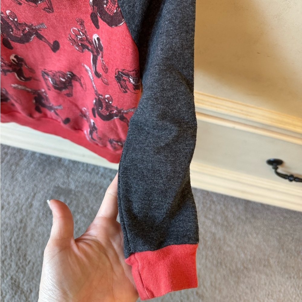 Marvel Heathered Red Spider-Man Pullover Kids Size 4T - Picture 5 of 6